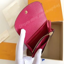 M41939 Classic Women Wallet leather multi color coin purse short wallet Polychromatic purse lady Card holder classic mini zipper p274e