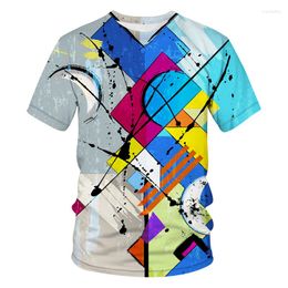 Men's T Shirts Men's T-shirt Street Style Fashion Products (short Sleeves) 3D Printing Four Seasons Line Vortex Y2K Clothing