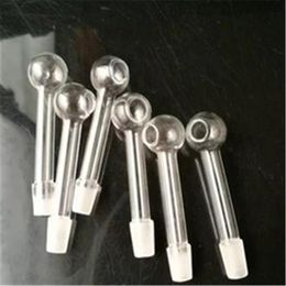 New matte straight mouth burning pot New Unique Glass Bongs Glass Pipes Water Pipes Hookah Oil Rigs Smoking with Droppe