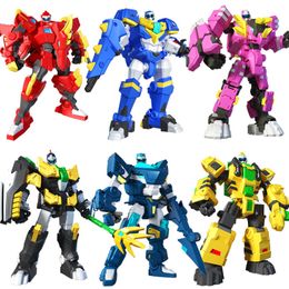 Action Toy Figures est Mini Force 2 Super Dino Power Transformation Robot Toys Action Figures MiniForce X Deformation Dinosaur Toy 230217