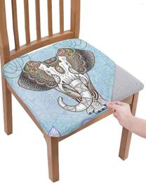 Chair Covers Elephant Mandala National Seat Cushion Stretch Dining Cover Slipcovers For Home El Banquet Living Room