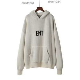 Designer Men Women Essentials Knitting Fear Sweater Hoodie of Winter Oversize Autumn Silicon Skateboard God High Hoody Unisex Hooded90am