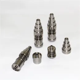 Smoking pipes 10/14/18mm 6 in 1 Titanium nails/Quartz Hybrid E-Nails for 16mm Enail Coil , oil rigs bongs