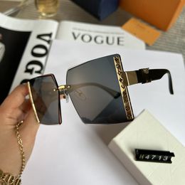 Neue Top Oversize-platz V Sonnenbrille Frauen Mode Retro Gradienten Sonnenbrille 2023 Männer Blau Großen Rahmen Vintage Brillen UV400