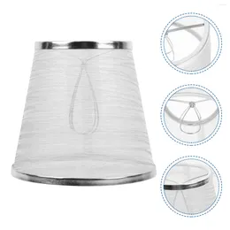 Curtain Lamp Shade Shades Light Chandelier Lampshade Bedside Cover Cloth Accessory Table Wall Sconce Transparent Replacement Ceiling