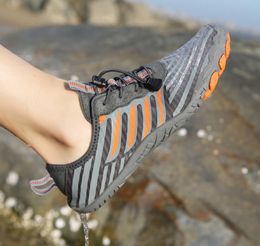 outdoor walking shoes grey color women's fitness running shoes men's new quick-drying non-slip wading shoes