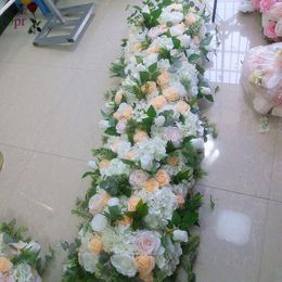 Decorative Flowers SPR 2M 40cm Width Wedding Occasion Flower Wall Stage Backdrop Artificial Table Runner Arch Floral Wholesale