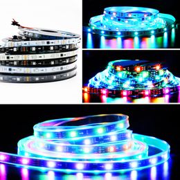 60LED/m 30LED/m WS2811 Magic LED Strip Programmable Water RGB Light Strips Three Lights One Control LED Lighting DC12V IP65 Silicone Coating Waterproof CRESTECH