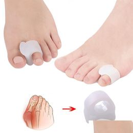 Foot Treatment 10Pcs Toe Separators Bunion Pads Hammer Toes Straightener Spacers Corrector For Overlap And Drift Pain Hallux Valgus2 Dhn0F