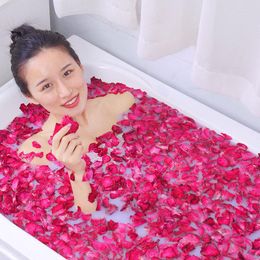 Decorative Flowers Natural Dried Rose Petal Bath SPA Face Wash Products Wedding Festive Supplies Petals 50g Bulk