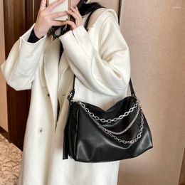 Evening Bags Luxury Chain Design Crossbody For Women 2023 Women's Soft PU Leather Shoulder Bag Female Casual Handbags And Purse 6852
