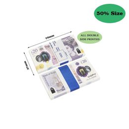 Novelty Games 50 Size Party Replica Us Fake Money Kids Play Toy Or Family Game Paper Copy Uk Banknote 100Pcs Pack Practice Counting Dhiw3