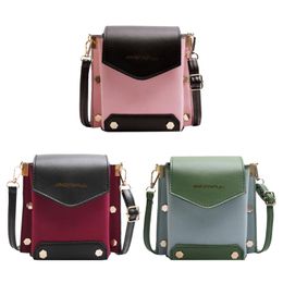 Evening Bags Fashion Handbags Skillful Manufacture Women Classic Shoulder PU Leather Messenger Handbag Hit Color Phone PouchEvening