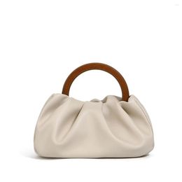 Evening Bags Brand Genuine Leather Handbag For Women Fashion Top-Handle Boston Pillow Bag Soft Female ShoulderBag Crossbody