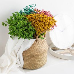 Decorative Flowers Natural Crystal Grass Dried Flower Arrangement Gypsophile Small Bouquet Wedding Accessories For Home Decor Droogbloemen