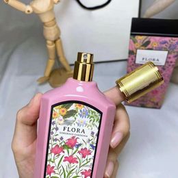 Flora Perfume Fragrance for Woman Gorgeous Gardenia Cologne EDP EAU De Parfum 100ml 3.3 FL.OZ Spray Parfum Designer Perfumes Long Lasting Pleasant Scent Lovers Gift