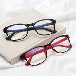 Sonnenbrillenrahmen Mode Quadratische Gläser Klarer Rahmen Frauen Spektakel 2023 Myopie Männer Schwarz Rot Classicity Brillen