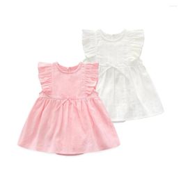 Girl Dresses Baby Summer Clothes Set Outfit Cotton Born Gift 0 3 6 Months 2023 Baptism Dress