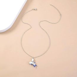 Chains Niche VintageJewelry On The Neck Small Whale Inlaid Rhinestone Pendant Necklaces For Women Simple Female Chain Necklace