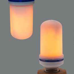 LED Flame Light Bulbs E26 E12 LED Bulb with Gravity Sensor Flame Night Bulb for Home Hotel Bar Party Decoration Crestech168