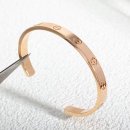 gold bangle bracelet luxury Bracelets women stainless steel screwdriver couple designer bracelet for men fashion jewelry Valentine Day