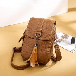 Evening Bags Fashion Women's Small Shoulder Messenger Bag PU Leather Wallet Lady Crossbody Phone Travel Female Mini Flip