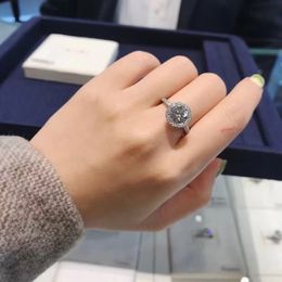 Luxurys Designers Anello anello di fidanzamento con diamante per le donne Fashion Couple Wedding Jewelry Classic Sterling Silver Jewelrys Gift good