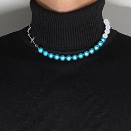 Choker Reflective Luminous Beads Necklace Female Clavicle Chain Nightclub Birthday Gift Valentines Day For Women