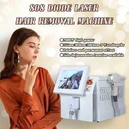 Diode Laser Permanent Hair Removal device 755nm 808nm 1064nm ICE Hair Removal Laser remove hair machine