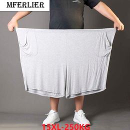 Men's Shorts summer men modal shorts thin casual sleep wear shorts Breathable elasticity plus size 8XL 9XL 10XL 12XL home wear shorts soft Z0216