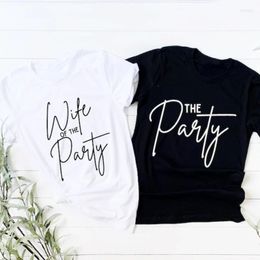 Women's T Shirts Limited Edition Bachelorette Party Shirt Bridal Wife Of & Bridesmaid The Graphic Shirts. Cotton For Women