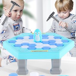 Novelty Games Parent-child Interactive Mini Kids Save Ice Block Breaker Trap Toys Funny Table Game Toy Stress Reliever Decor 230216