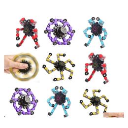 Decompression Toy Transformable Fingertip Chain Robot Diy Deformation Deformed Mechanical For Kids Adts Drop Delivery 2022 Bdejewelr Dhk80