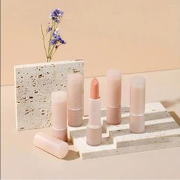 Storage Bottles Wholesale 12.1mm Lipstick Lipblam Containers Lipgloss Tubes Frosted Milk Tea Jelly Colour Round