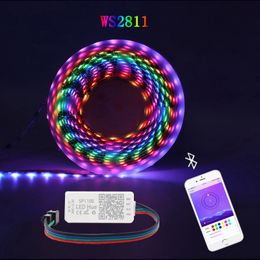 WS2811 5050 Digital RGB Strip 60LED/m IP67 Tube Waterproof Dream Magic Color 12V Led Strip 30LED/m for Bedroom Desk Home Decoration oemled