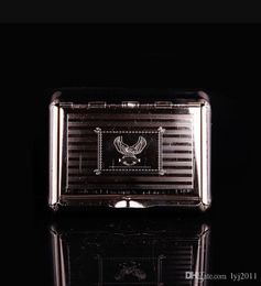 Smoking Pipes Stainless Steel Square Portable Storage Box Receiving Storage Material Moistureproof Flat Metal Box