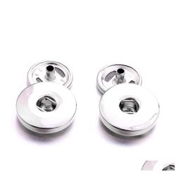Clasps Hooks Metal 12Mm 18Mm Snap Button Base Buttons To Make Diy Snaps Bracelet Necklace Jewellery Drop Delivery Findings Components Dhuai