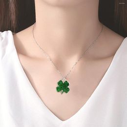 Pendant Necklaces Charms Shamrock Charm Patricks Hanging Keychain Ornaments Ornament Alloy Enamel Lucky Pendants Women Decoration Glitter