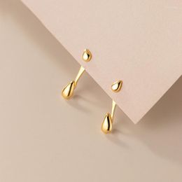 Stud Earrings MloveAcc 925 Sterling Silver Hanging Fashion Charms Small Waterdrop Earring Women Girl Short Drop Ear Jewellery