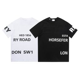 2023 Men's T-Shirts Plus Tees & Polos Round T-shirt plus size Whole body letters 1856 print t shirts Higher version men women luxurys Wash Tshirts Oversize