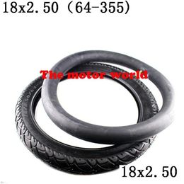 Motorcycle Wheels Tyres Inner And Outer Tyre With Good Quality 18X2.50 64355 Tyre Fits Electric Battery Tricycle Gas Scooter Drop Dhfvs
