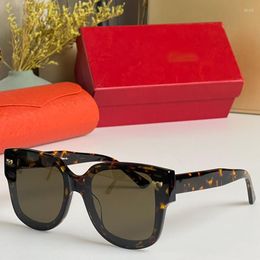 Sunglasses France Luxury Acetate Original Rimless Square Women Fashion Eyeglasses Men Classical Retro CT0357S Eyewear