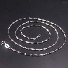 Chains Real S925 Sterling Silver Women Men Lucky 1.5mmW Special Beads Chain Link Necklace 20"L