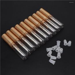 Storage Bottles 10pcs Empty Lip Gloss Tube DIY Lipstick Bottle Container Makeup Tool (2.5ml/pc Matte Gold Cap)