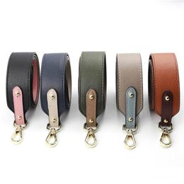 Wide Crossbody Bag Strap Adjustable DIY Replacement PU Leather Shoulder Strap for Handbags Purse Bag Accessories 5 Colors234N