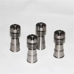 Smoking pipe 4 IN 1 Domeless GR2 Titanium Nails 14mm&19mm Male Female Smoking nail Ti with Carb Cap For glass bong