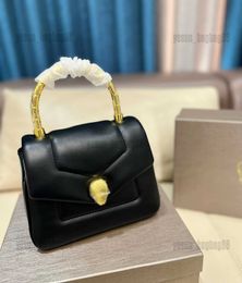 Evening Bags Luxury Designer Handbag bulgaris Classic Tote Bags Enamelled Snake Head Decorate Female High-capacity Pack Shoulder Lady Wallet Messenger