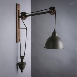 Wall Lamps Modern Industrial Decor Abajur Rope Corridor Dining Room Bedroom Lamp