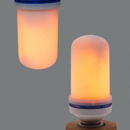 LED Flame Light Bulbs E26 E12 LED Bulb with Gravity Sensor Flame Night Bulb for Home Hotel Bar Party Decoration 3W 5W 7W Crestech168