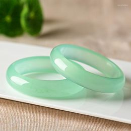 Bangle Zheru Jewellery Natural Burmese Jadeite 54mm-64mm Light Colour Bracelet Elegant Princess Gift